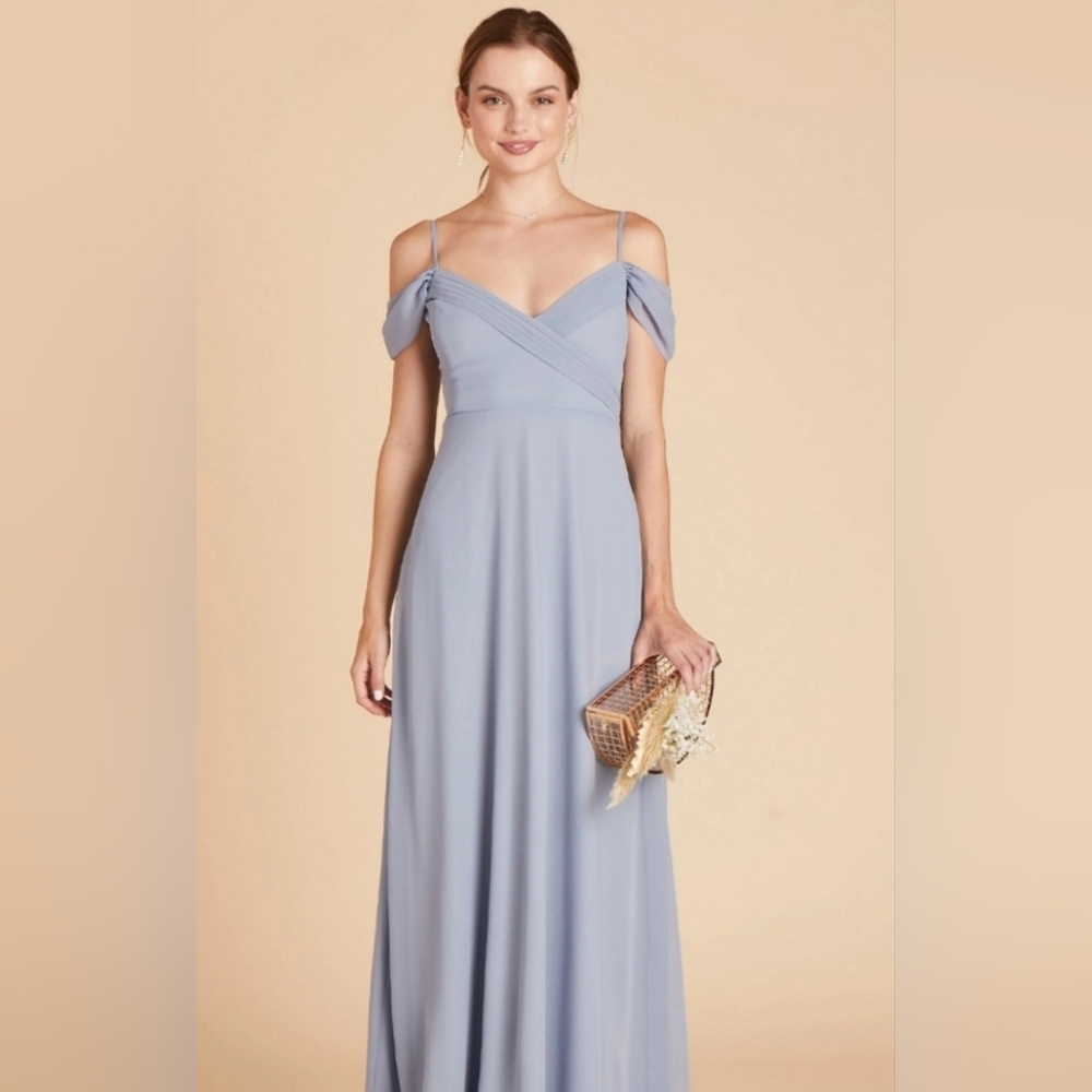 Birdy Grey Spence Convertible Dress Dusty Blue Bridesmaid Maxi Dress